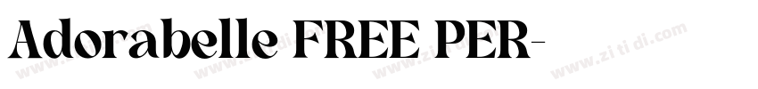 Adorabelle FREE PER字体转换
